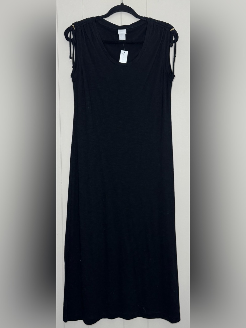 NWT Chico's Shoulder Tie Midi Dress Womens Size 4/6 Small
